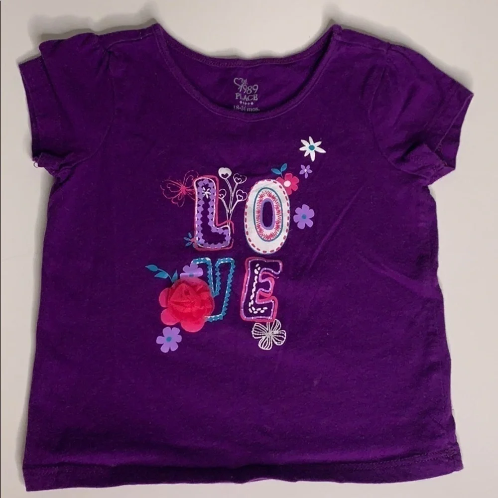 4 Piece Trendy Baby Girl 18 Month Bundle clothes infant purple / blue